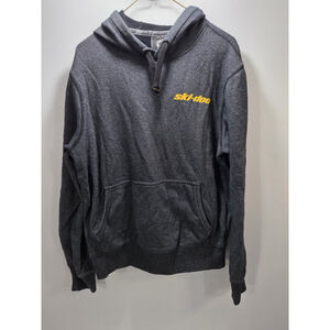BRP SKI-DOO Men Hoodies Small Gray Long Sleeves Pre-Owned